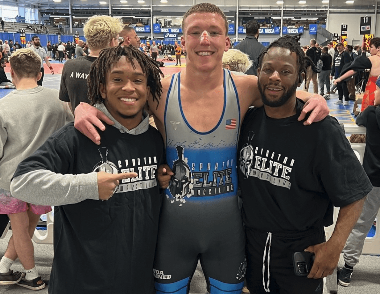 Spartan Elite wrestlers at a national tournament
